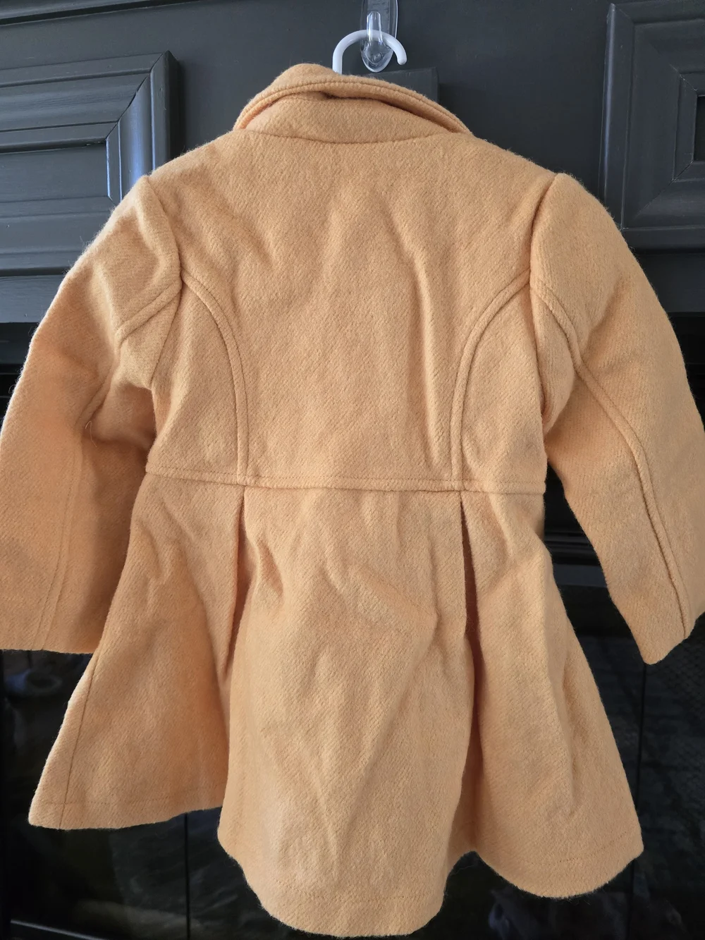 Girls' Peach Wool Blend Coat